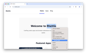 Alpha Bravo Browser Extension