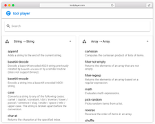 Tool Player — Text Manipulation Tools