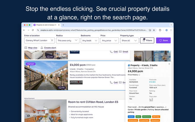 Property Previewer Browser Extension